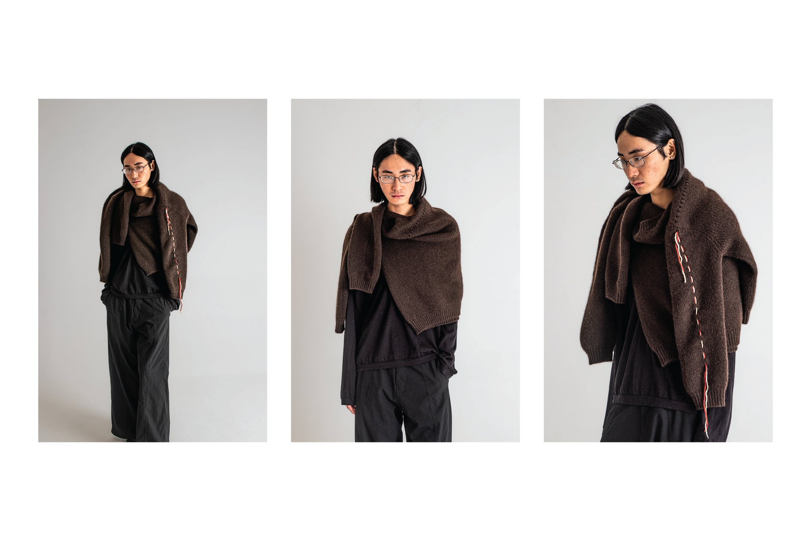 Sweater Draped Over Model