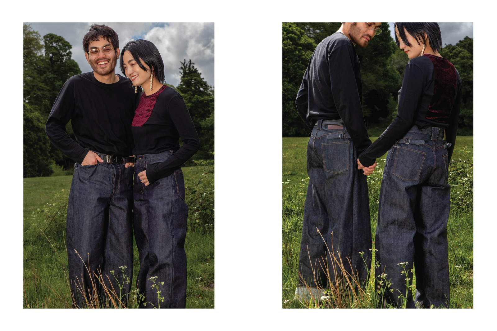 Raw Denim Photoshoot Couple